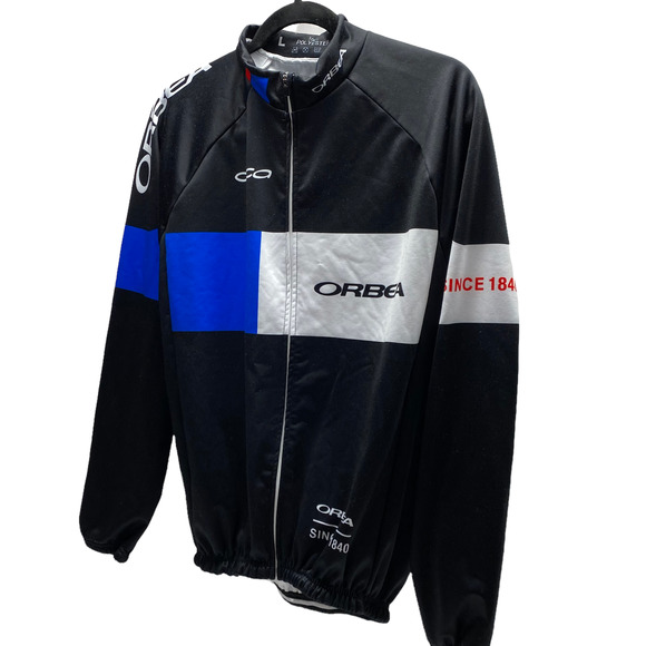 orbea orca Full Zip Cycling Jacket Black Men's Size Large - Picture 1 of 9